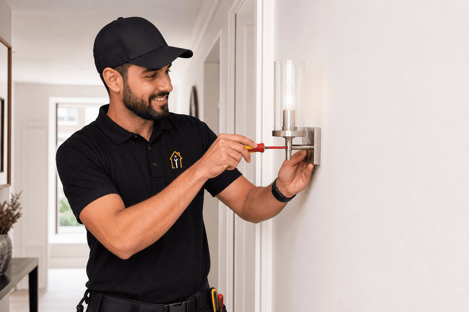 City Pro Fix electrical technician working on a residential electrical installation