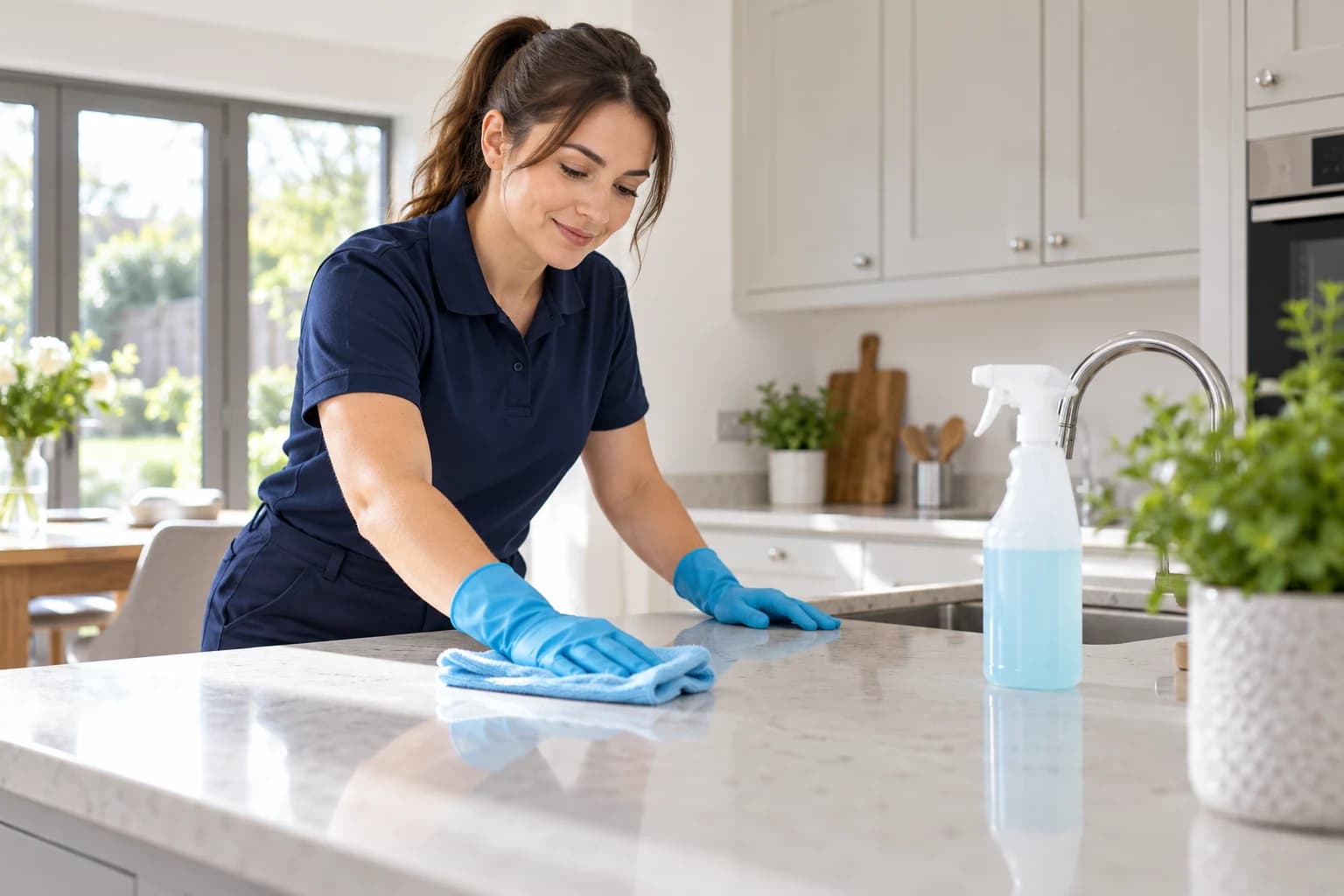 City Pro Fix technician providing cleaning services support